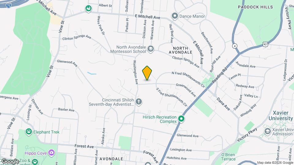 626 Greenwood Ave Map and Location Details