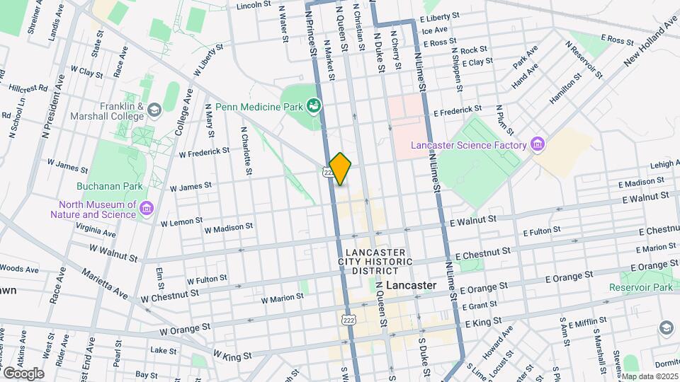 415 N Prince St Map and Location Details