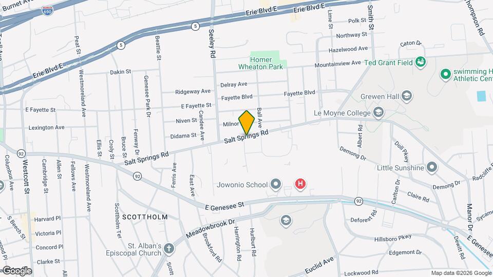 864 Salt Springs Rd Map and Location Details