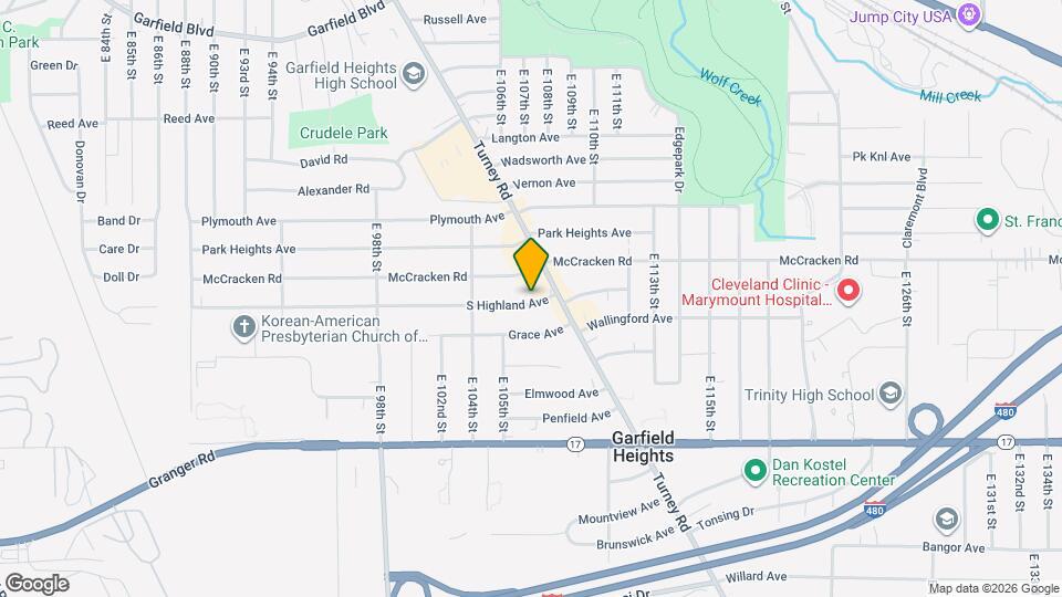 10615 S Highland Ave Map and Location Details