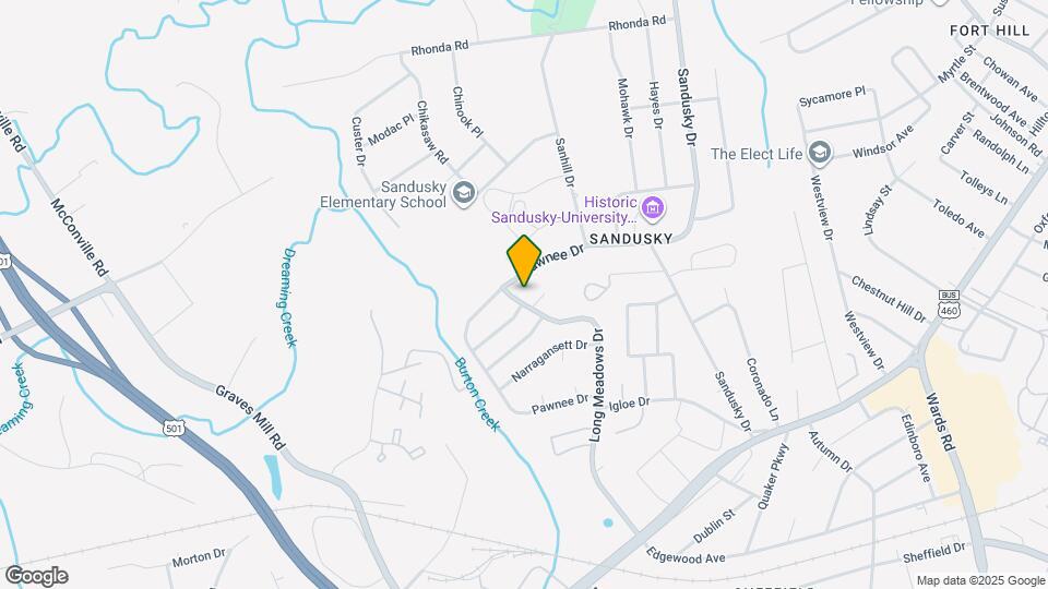 1000 Long Meadows Dr Map and Location Details