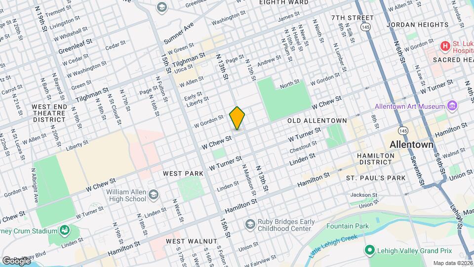 1315 W Chew St Map and Location Details