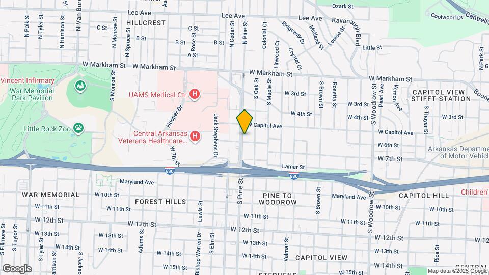 517 Uams Blvd Map and Location Details