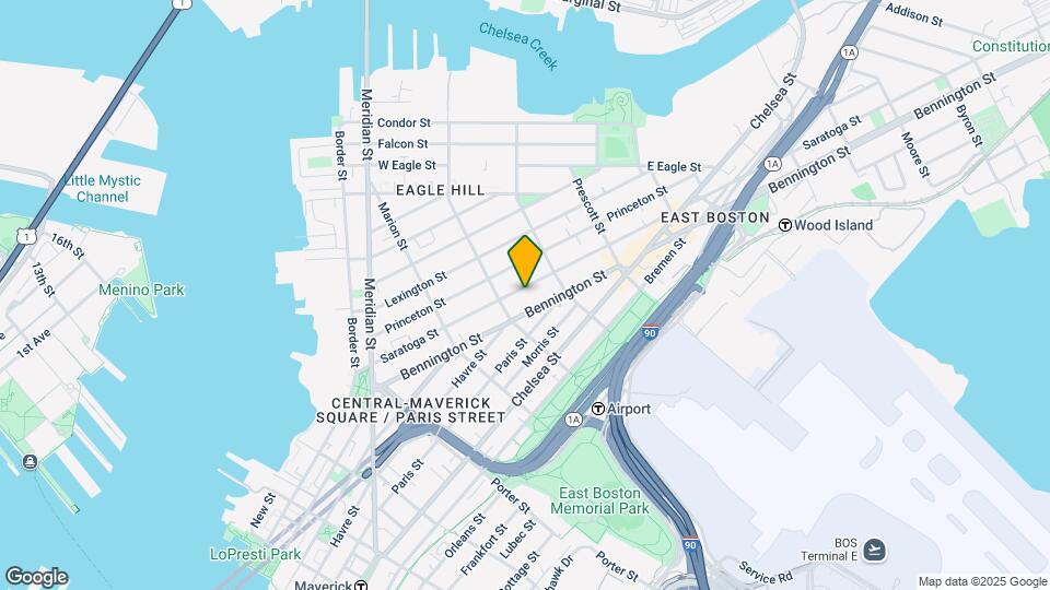223 Saratoga St Map and Location Details