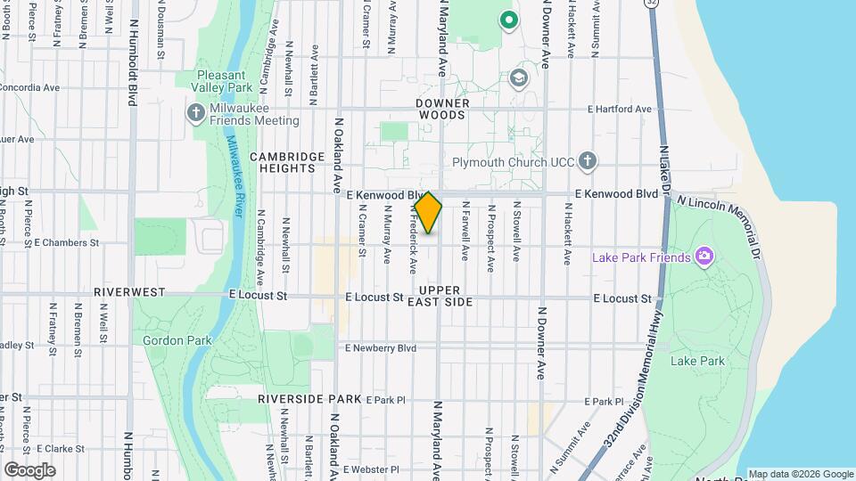 2118 E Linnwood Ave Map and Location Details