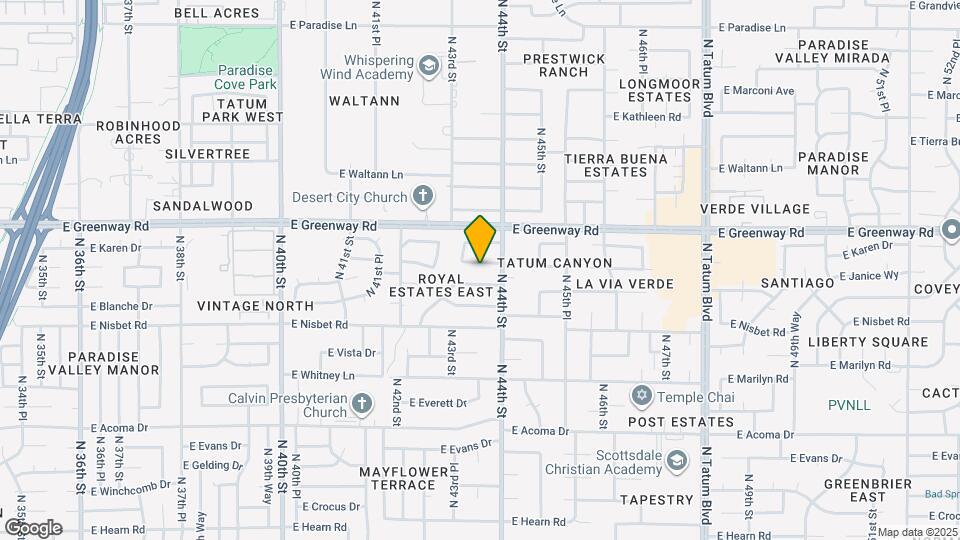 4325 E Greenway Ln Map and Location Details