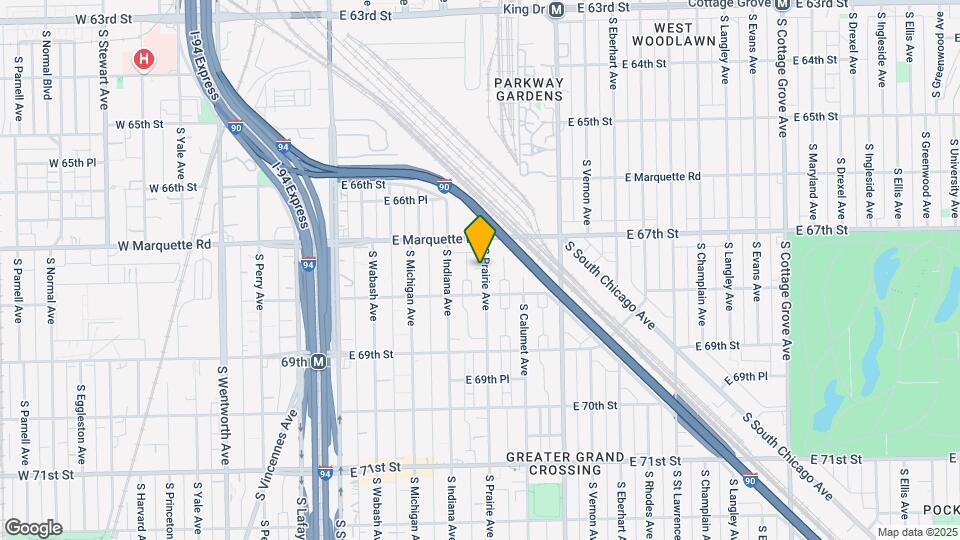 6732 S Prairie Ave Map and Location Details
