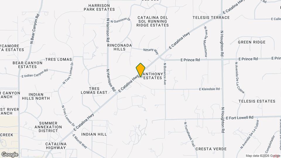 9731 E Kleindale Rd Map and Location Details