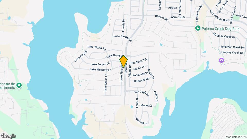 1805 Lake Pine Dr Map and Location Details