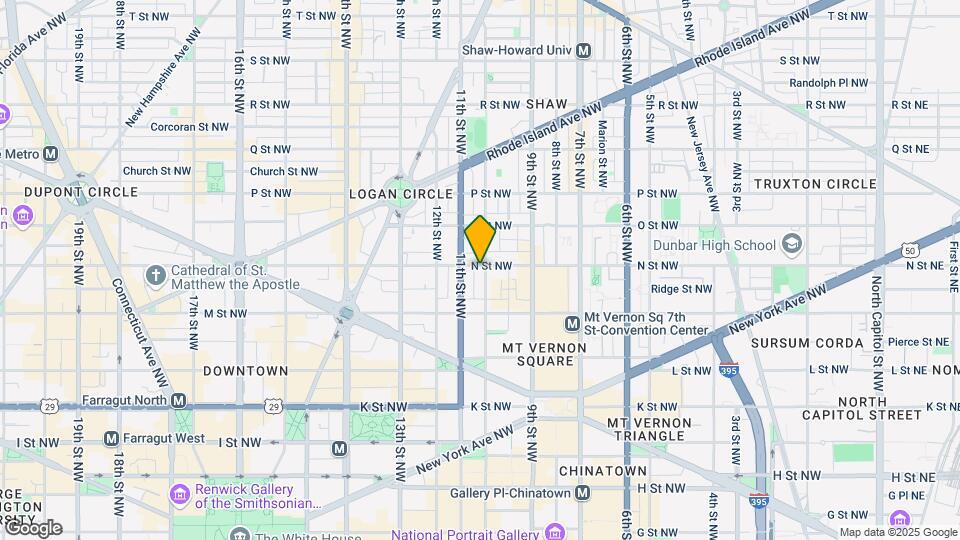 1000 N St NW Map and Location Details