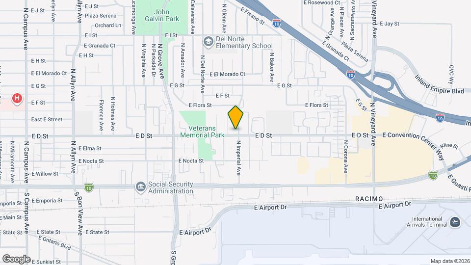 405 N Imperial Ave Map and Location Details