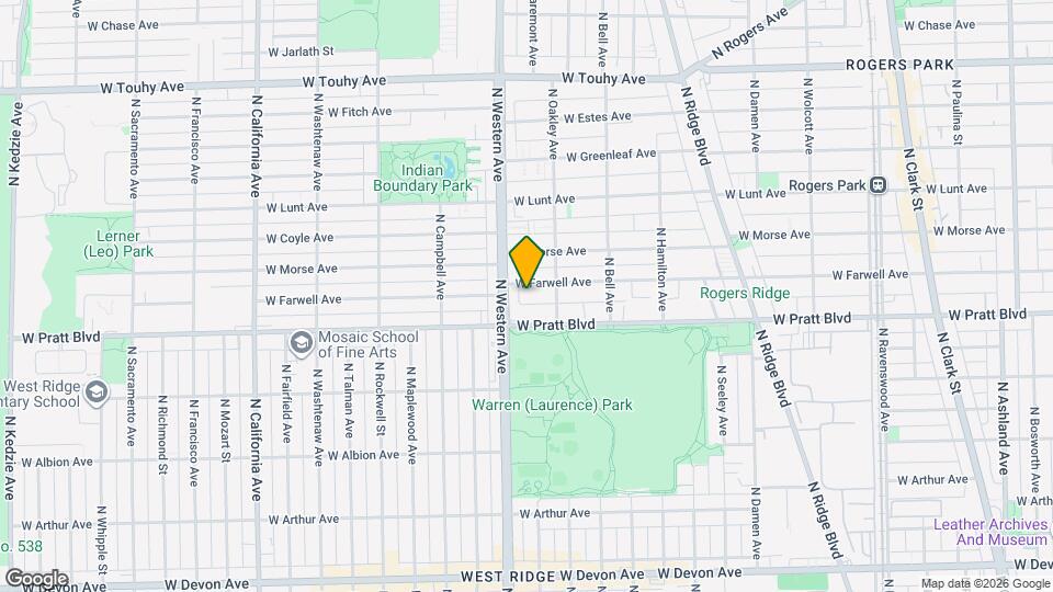 2333 W Farwell Ave Map and Location Details