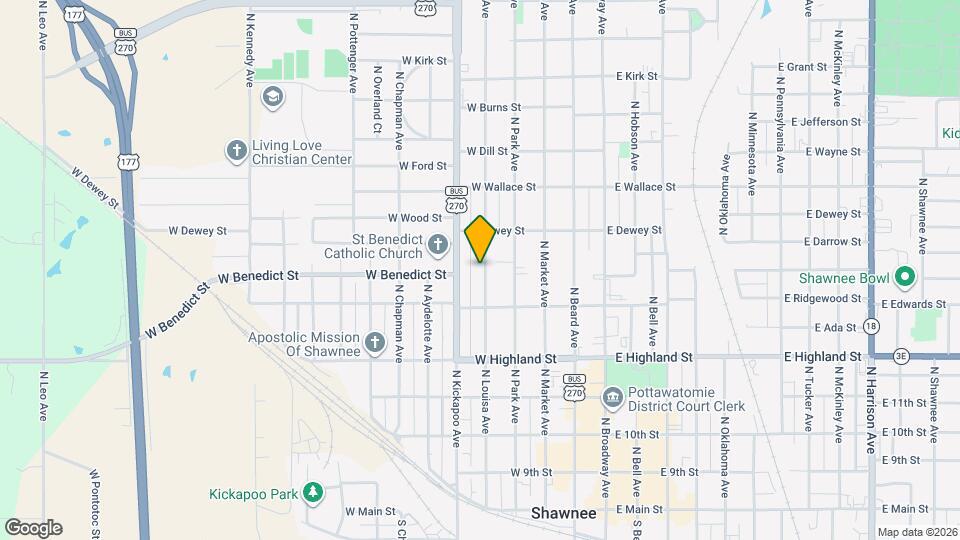 640 N Louisa Ave Mapa y Detalles de la Ubicación