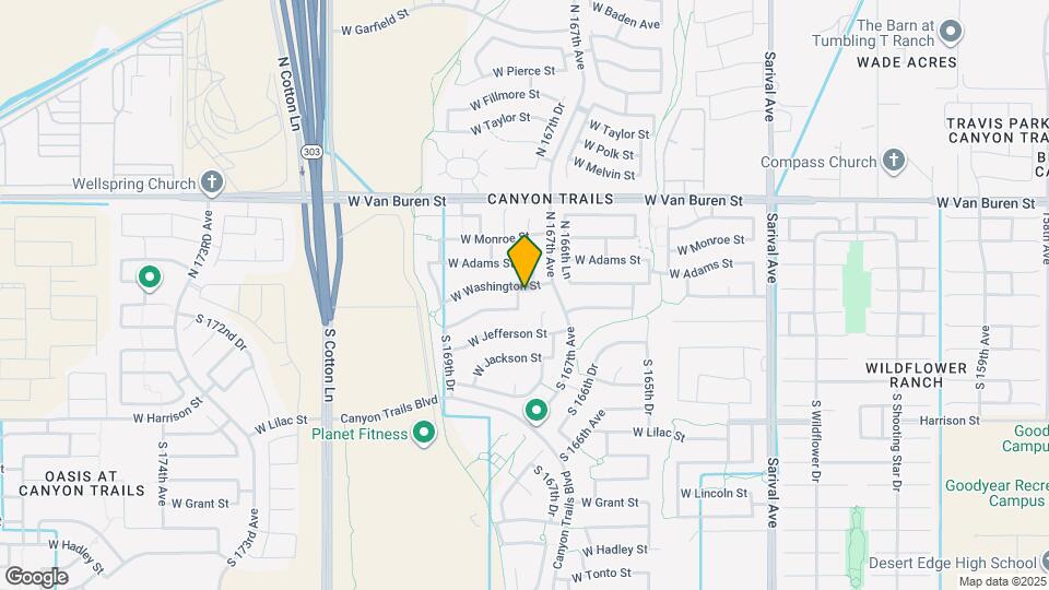 16749 W Washington St Map and Location Details