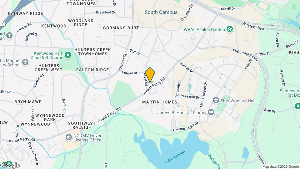 2620-2630 Avent Ferry Rd Map and Location Details