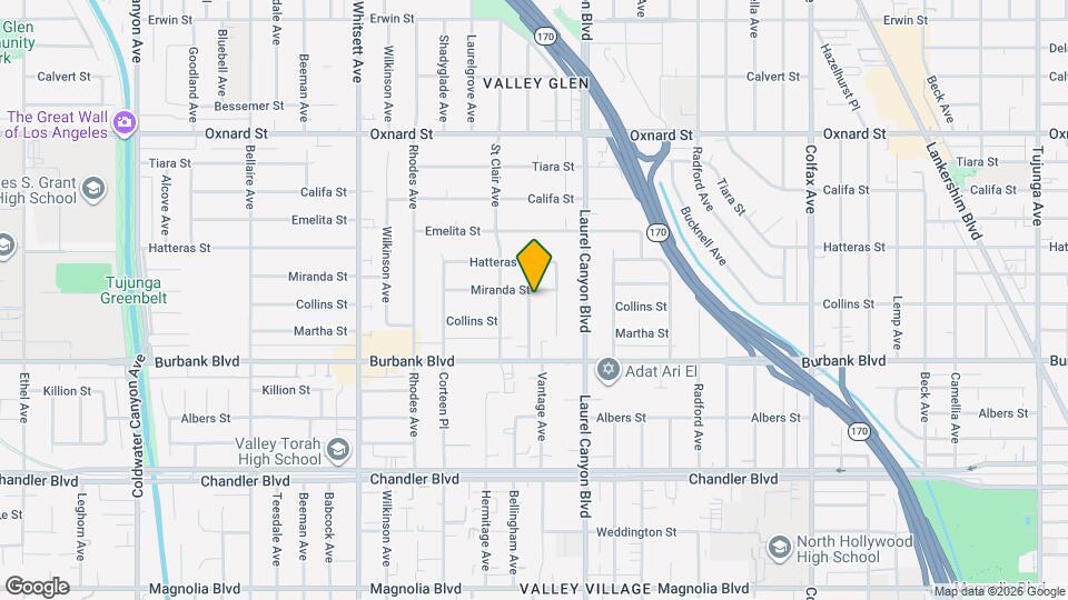 12156 Miranda St Mapa y Detalles de la Ubicación