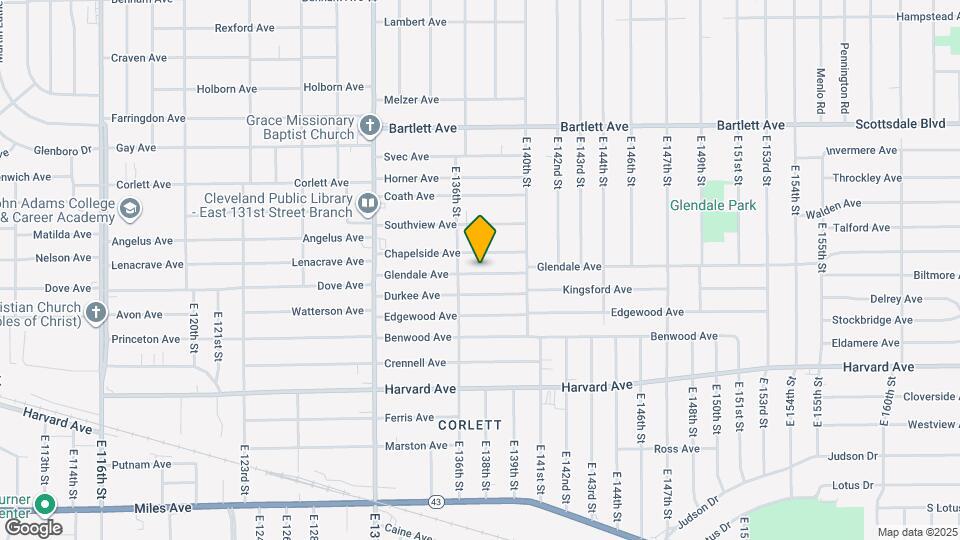 13705 Glendale Ave Map and Location Details