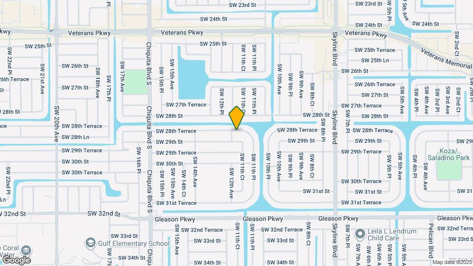 1134 SW 28th Terrace Map and Location Details