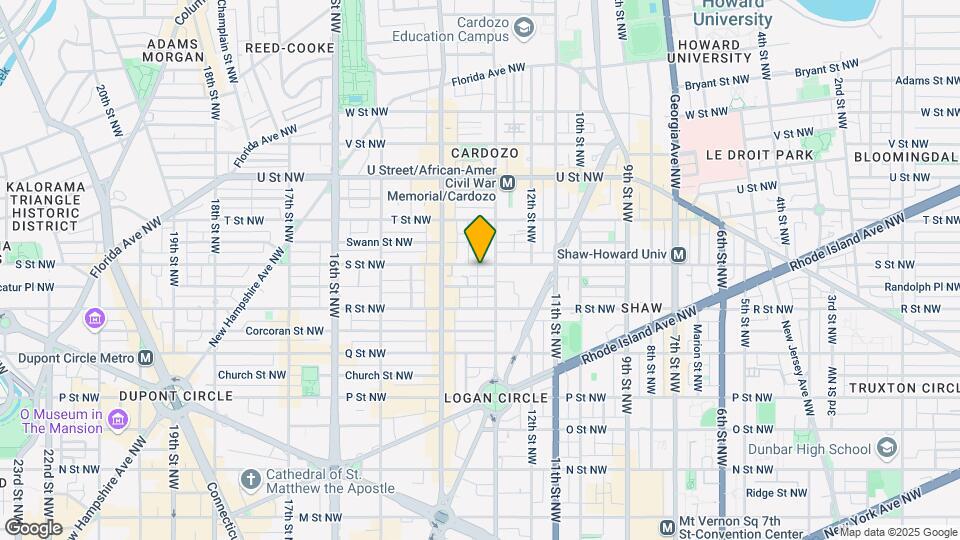 1316 S St NW Map and Location Details