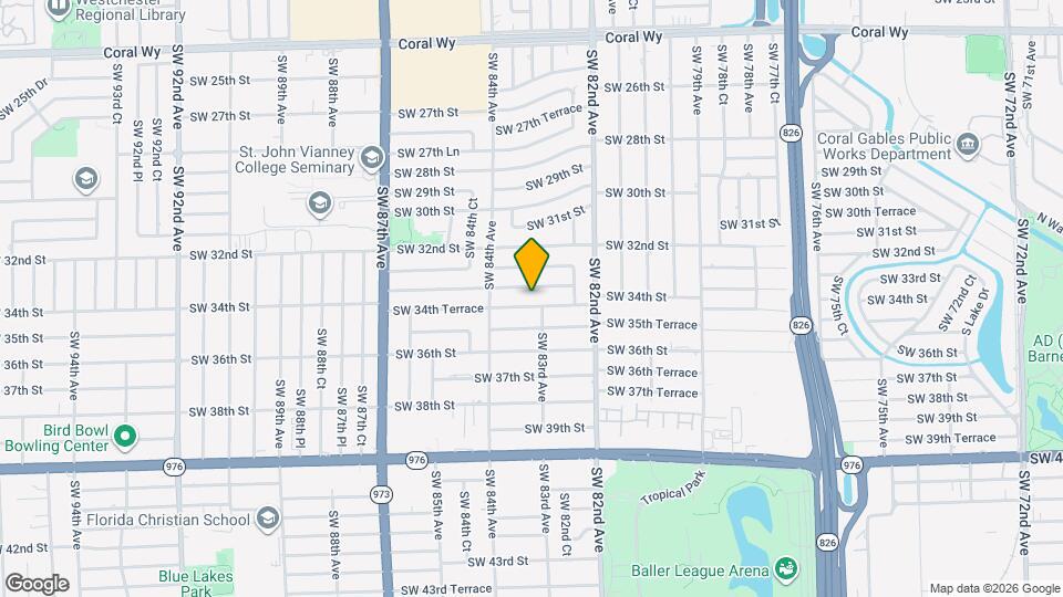 8311 SW 34th Terrace Map and Location Details