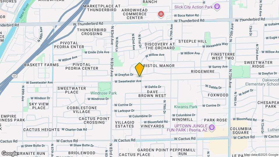 8102 W Sweetwater Ave Map and Location Details