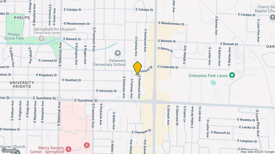 1619 S Kentwood Ave Map and Location Details