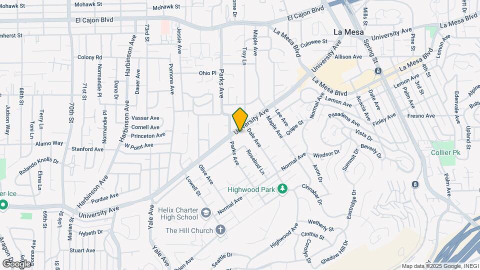 7611 University Ave, Unit 101 Mapa y Detalles de la Ubicación