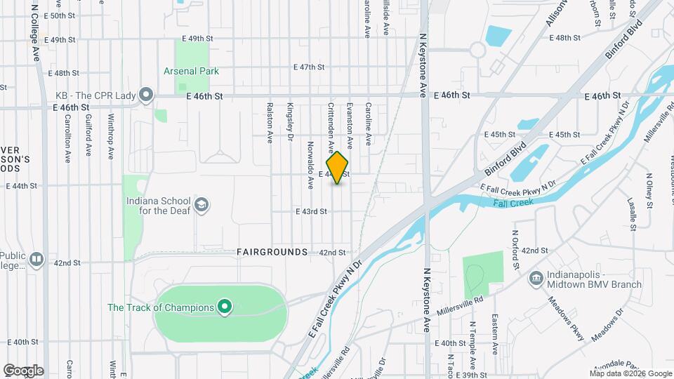 4333 Crittenden Ave Map and Location Details