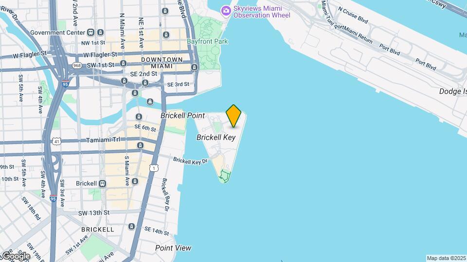 540 Brickell Key Dr Map and Location Details