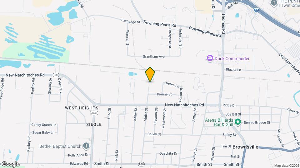 124 N Violet St Map and Location Details