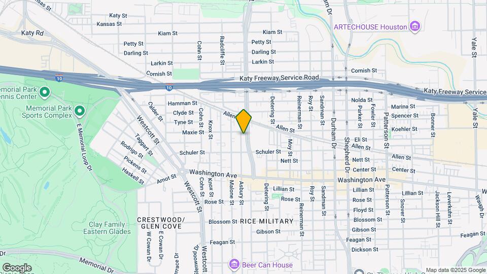 1410 Asbury St Map and Location Details