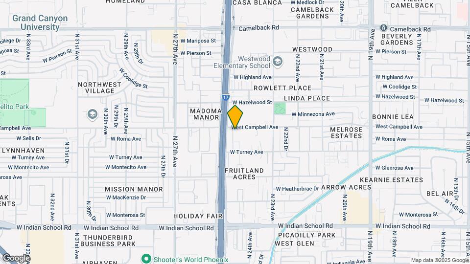2423 W Campbell Ave Map and Location Details