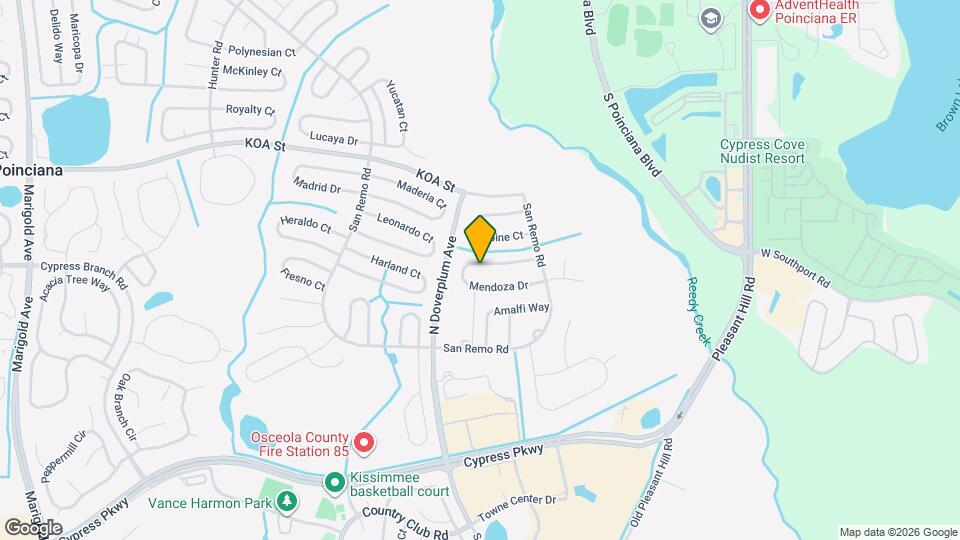 839 Mendoza Dr Mapa y Detalles de la Ubicación