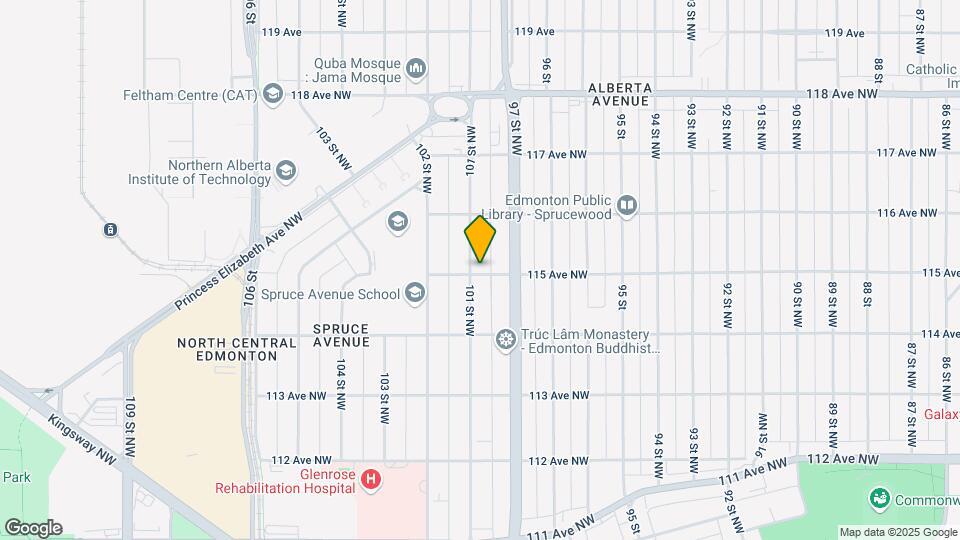 10050-10115 115 Ave NW Map and Location Details