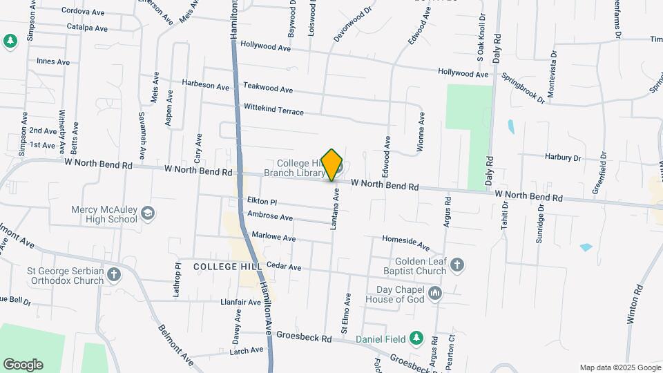 1407 W North Bend Rd Map and Location Details