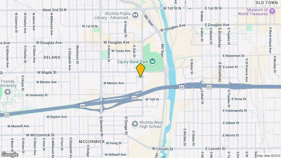 419 S Sycamore St Map and Location Details
