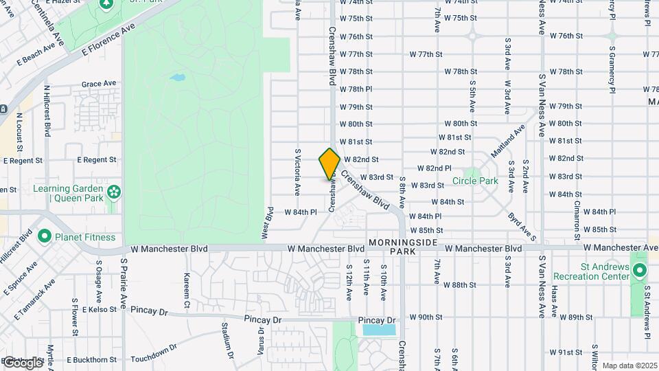 8257 Crenshaw Dr Map and Location Details