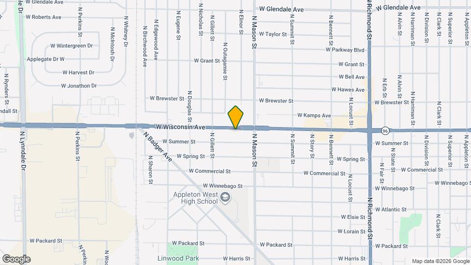 1339 W Wisconsin Ave Map and Location Details