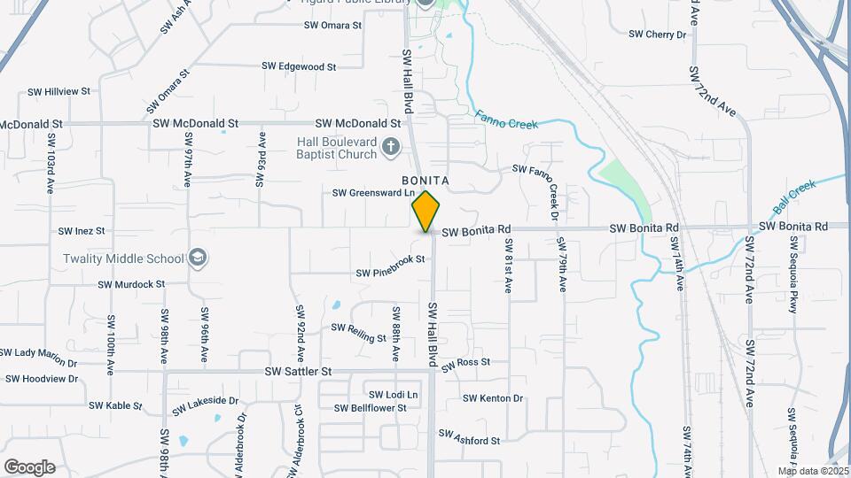 14545 SW Hall Blvd Map and Location Details