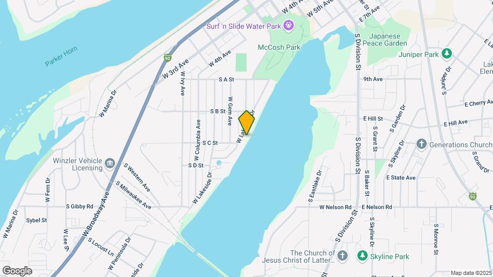 1137 W Lakeside Dr Map and Location Details