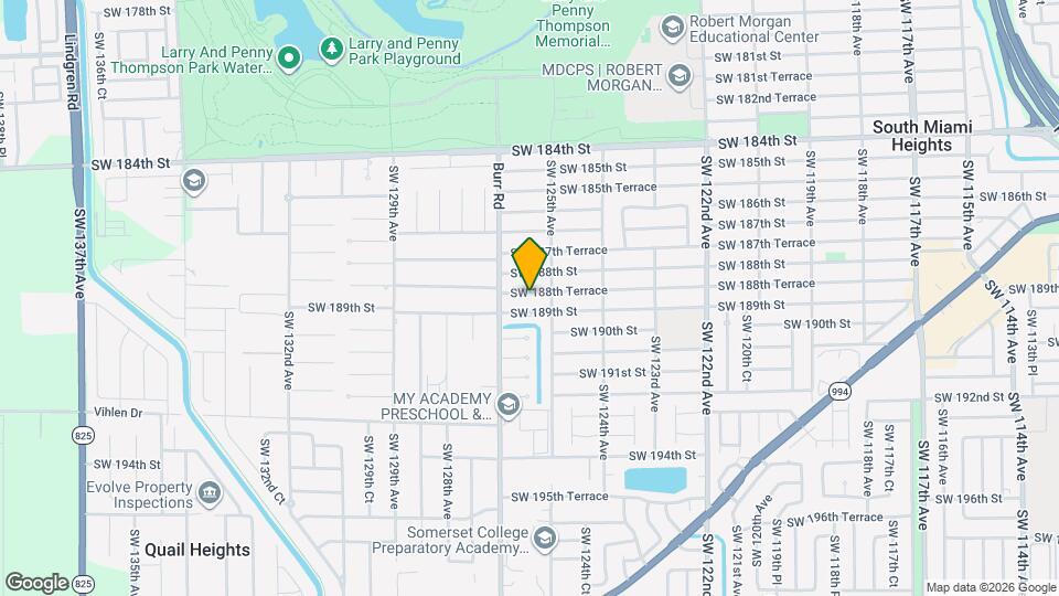 12530 SW 188th Ter Mapa y Detalles de la Ubicación
