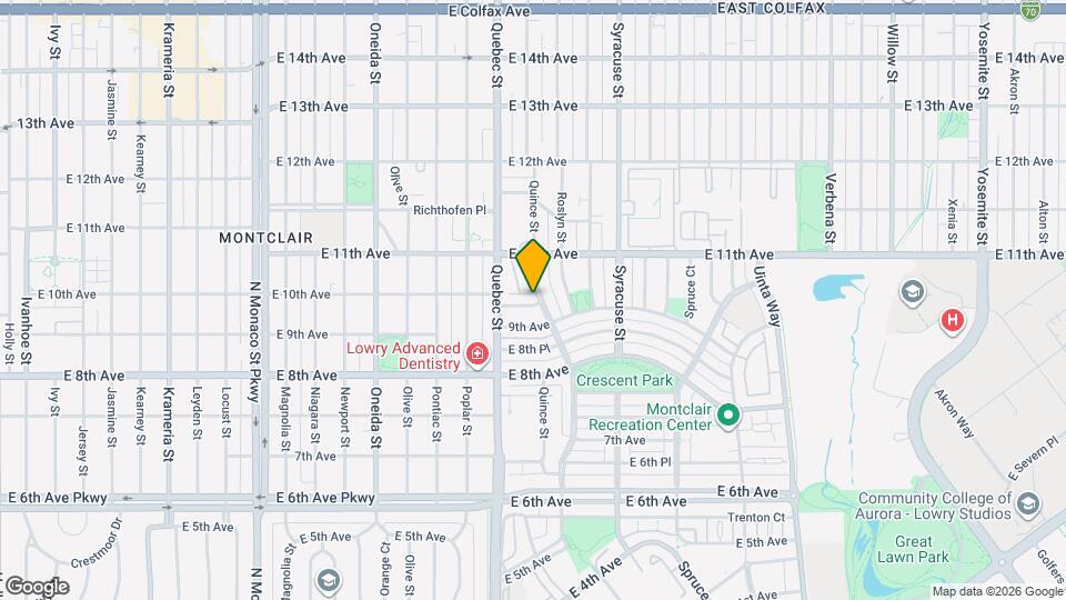 7497 E 10th Ave Map and Location Details