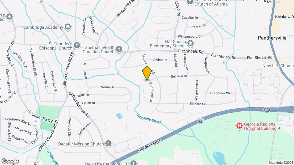 2879 Port Royal Ln Map and Location Details