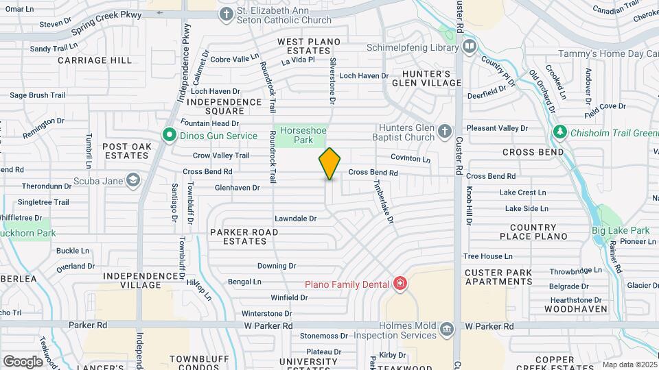 3840 Silverstone Dr Map and Location Details