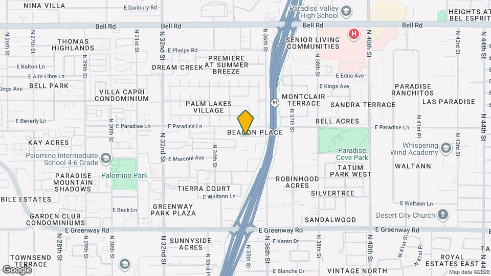 3513 E Le Marche Ave Map and Location Details