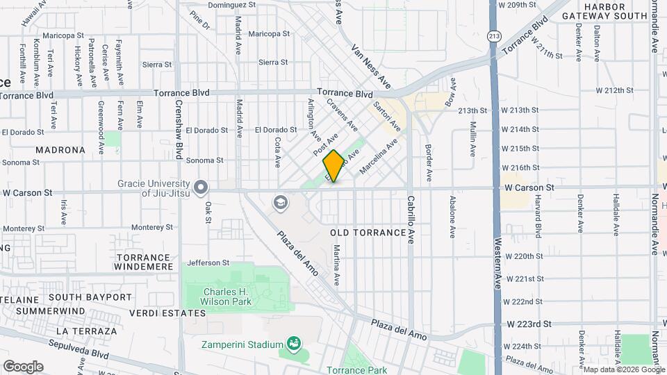 2107 W Carson St Map and Location Details