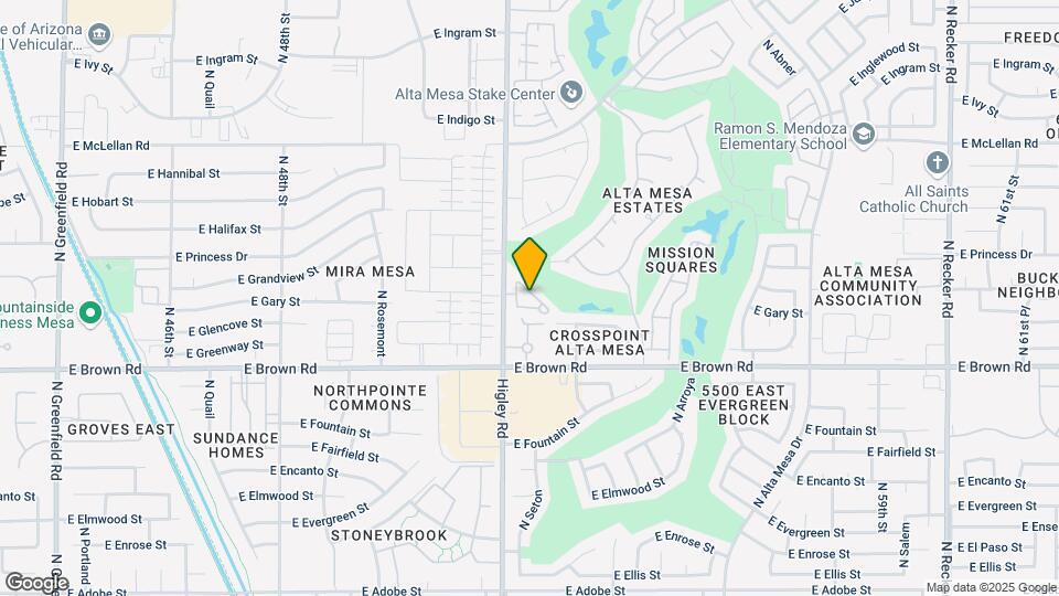 1333 N Higley Rd Map and Location Details