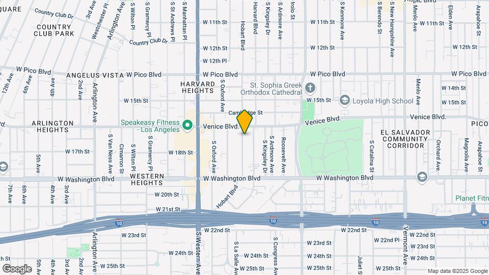 1662 S Hobart Blvd Map and Location Details