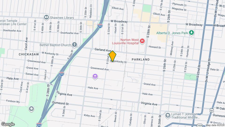 3122 W Kentucky St Map and Location Details