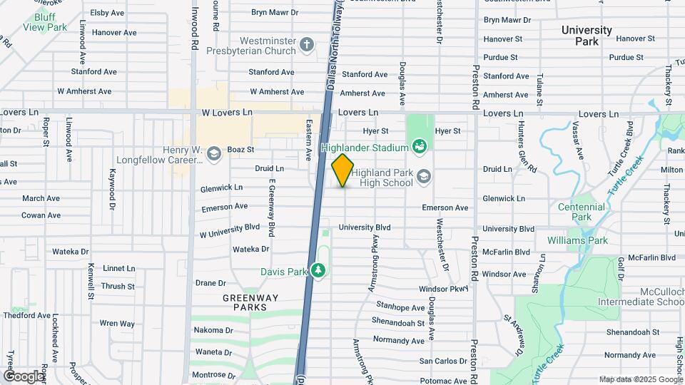 4501 Glenwick Ln Map and Location Details
